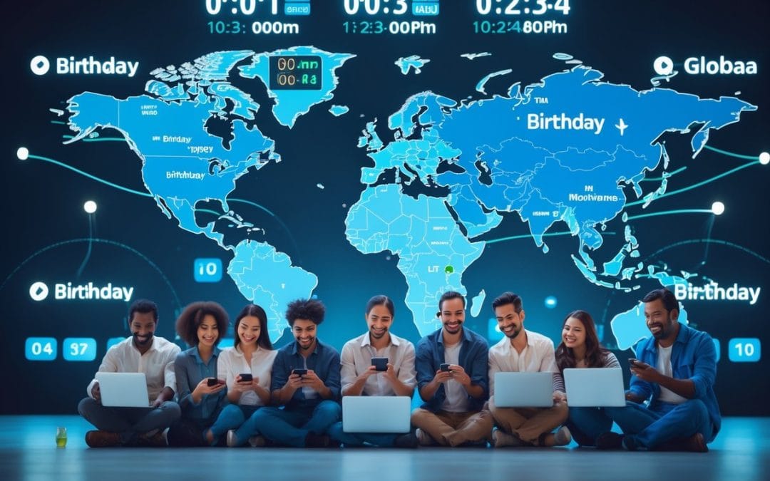 Aktuel tid forskellige steder i verden – send din fødselsdagshilsen på det rette tidspunkt