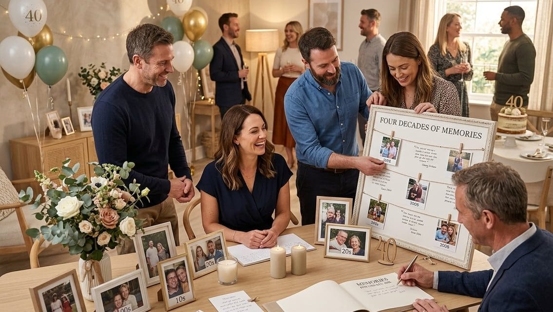 Få gæsterne med til at skabe en personlig 40-års fødselsdag